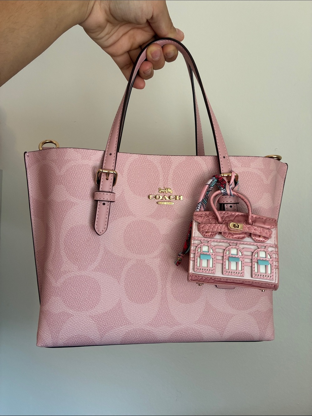 Mini Pink Handbag Bag Charm